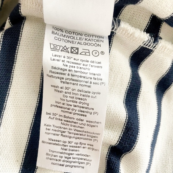 Saint James Atelier Vaujany Stripe Long Sleeve Top with Red Heart Patches - Picture 14 of 14